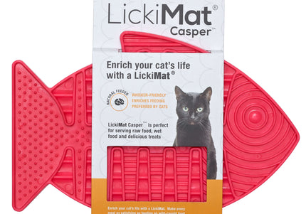 LickiMat Classic Casper Licking Mat – Soft Textured Purple Surface, Calming Enrichment Toy