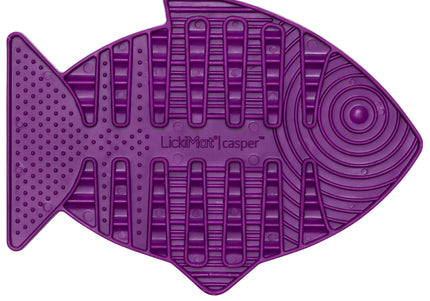 LickiMat Classic Casper Licking Mat – Soft Textured Purple Surface, Calming Enrichment Toy