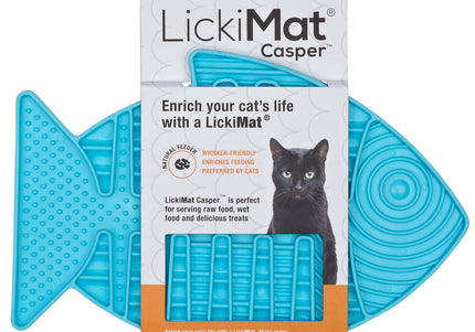 LickiMat Classic Casper Licking Mat – Soft Textured Purple Surface, Calming Enrichment Toy