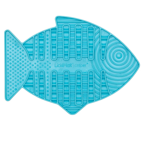 LickiMat Classic Casper Licking Mat – Soft Textured Purple Surface, Calming Enrichment Toy