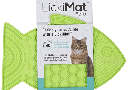 LickiMat Classic Felix Licking Mat – Soft Textured Purple Surface, Calming Enrichment Tool