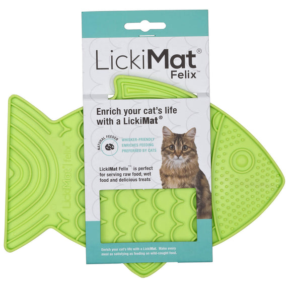 LickiMat Classic Felix Licking Mat – Soft Textured Purple Surface, Calming Enrichment Tool