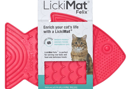 LickiMat Classic Felix Licking Mat – Soft Textured Purple Surface, Calming Enrichment Tool