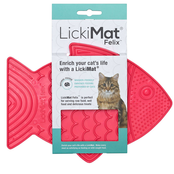 LickiMat Classic Felix Licking Mat – Soft Textured Purple Surface, Calming Enrichment Tool
