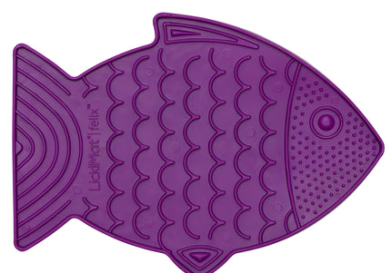 LickiMat Classic Felix Licking Mat – Soft Textured Purple Surface, Calming Enrichment Tool