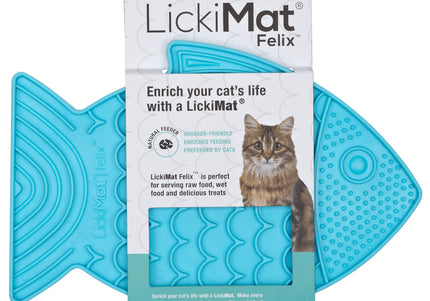 LickiMat Classic Felix Licking Mat – Soft Textured Purple Surface, Calming Enrichment Tool