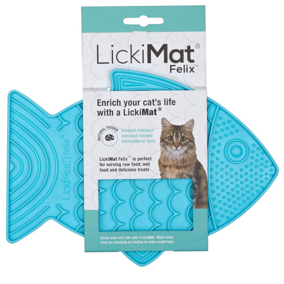 LickiMat Classic Felix Licking Mat – Soft Textured Purple Surface, Calming Enrichment Tool