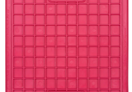 LickiMat Classic Playdate Soft Licking Mat – Checkered Pattern, Flexible Purple Design