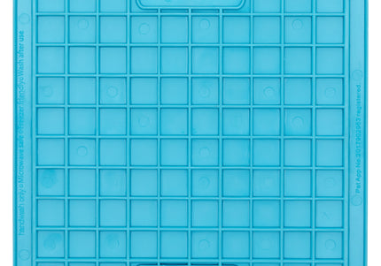 LickiMat Classic Playdate Soft Licking Mat – Checkered Pattern, Flexible Purple Design