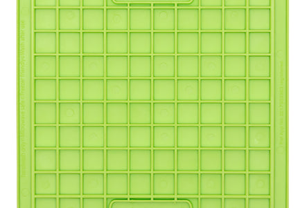 LickiMat Classic Playdate Soft Licking Mat – Checkered Pattern, Flexible Purple Design