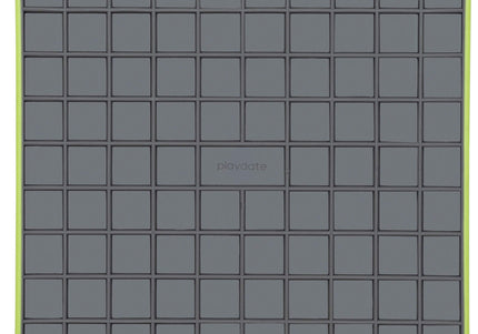 LickiMat Tuff Playdate Hard Licking Mat – Durable Checkered Design, Red Color