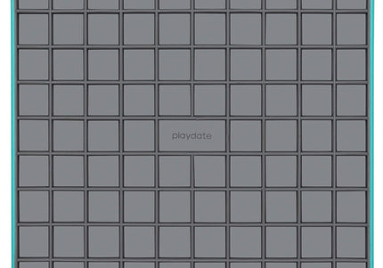 LickiMat Tuff Playdate Hard Licking Mat – Durable Checkered Design, Red Color