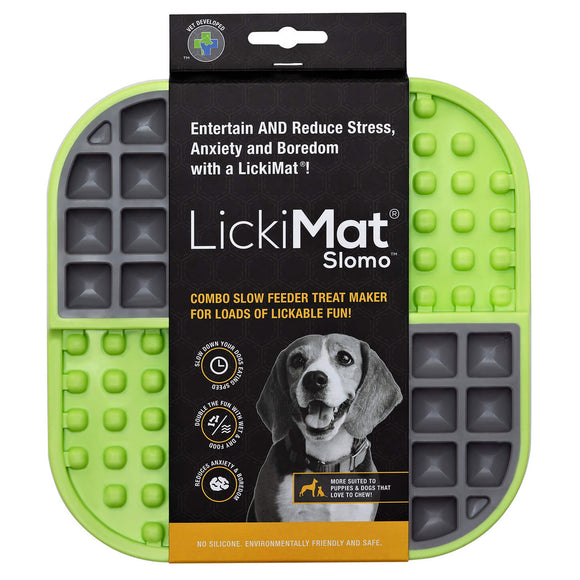 LickiMat Slomo Red Hard Licking Mat – Durable Slow-Feeding Enrichment Toy