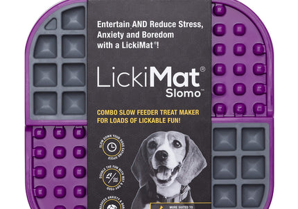 LickiMat Slomo Red Hard Licking Mat – Durable Slow-Feeding Enrichment Toy