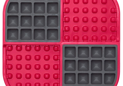 LickiMat Slomo Red Hard Licking Mat – Durable Slow-Feeding Enrichment Toy