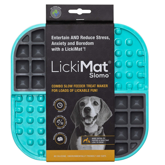 LickiMat Slomo Red Hard Licking Mat – Durable Slow-Feeding Enrichment Toy