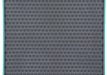 LickiMat Tuff Soother Dog Licking Mat – Hard Red Silicone with Timple Pattern, Durable Design