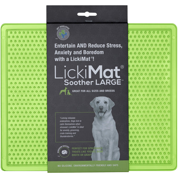 LickiMat Classic Soother XL – Soft Orange Licking Mat, Extra Large, Calming Enrichment Design