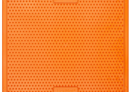 LickiMat Classic Soother XL – Soft Orange Licking Mat, Extra Large, Calming Enrichment Design