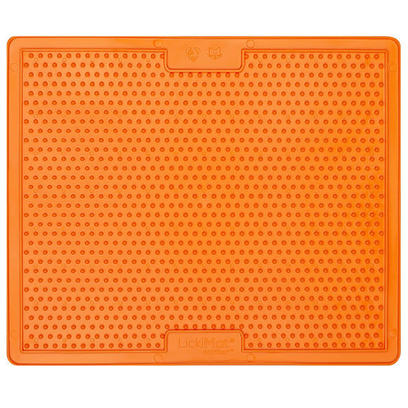 LickiMat Classic Soother XL – Soft Orange Licking Mat, Extra Large, Calming Enrichment Design