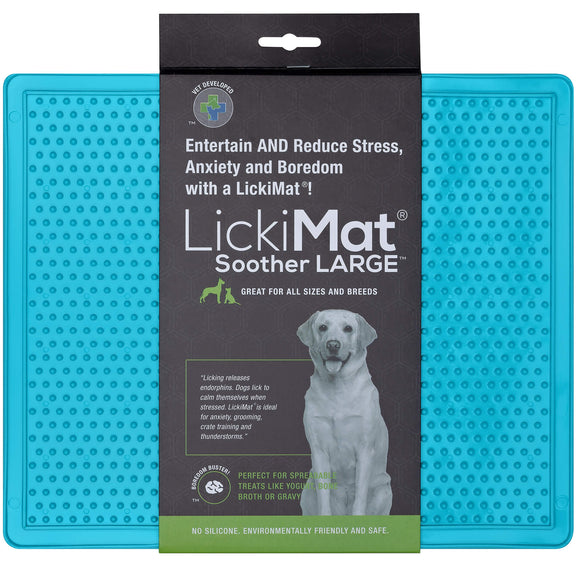 LickiMat Classic Soother XL – Soft Orange Licking Mat, Extra Large, Calming Enrichment Design