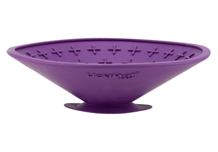 LickiMat Splash Licking Mat – Purple Silicone with Suction Cup, Calming and Entertaining