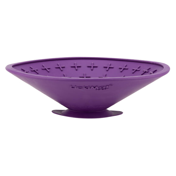 LickiMat Splash Licking Mat – Purple Silicone with Suction Cup, Calming and Entertaining