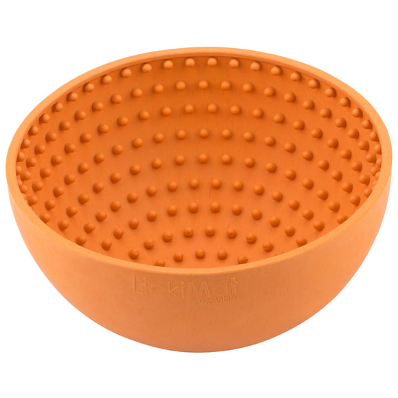 Lickimat Wobble Licking Bowl – Purple Textured Slow-Feed Design, Promotes Calm and Healthy Eating