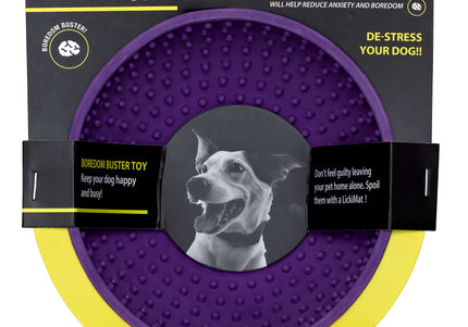 Lickimat Wobble Licking Bowl – Purple Textured Slow-Feed Design, Promotes Calm and Healthy Eating