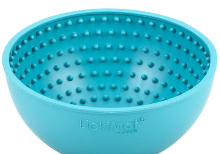 Lickimat Wobble Licking Bowl – Purple Textured Slow-Feed Design, Promotes Calm and Healthy Eating