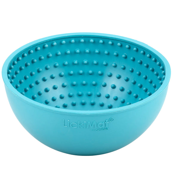 Lickimat Wobble Licking Bowl – Purple Textured Slow-Feed Design, Promotes Calm and Healthy Eating