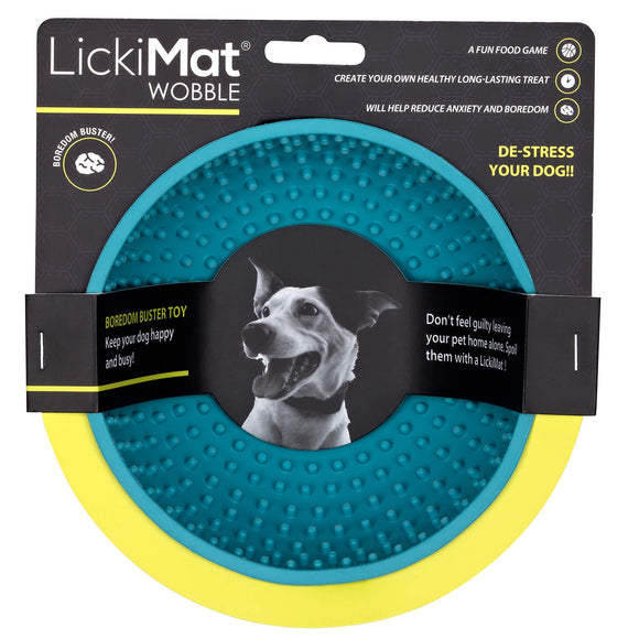 Lickimat Wobble Licking Bowl – Purple Textured Slow-Feed Design, Promotes Calm and Healthy Eating