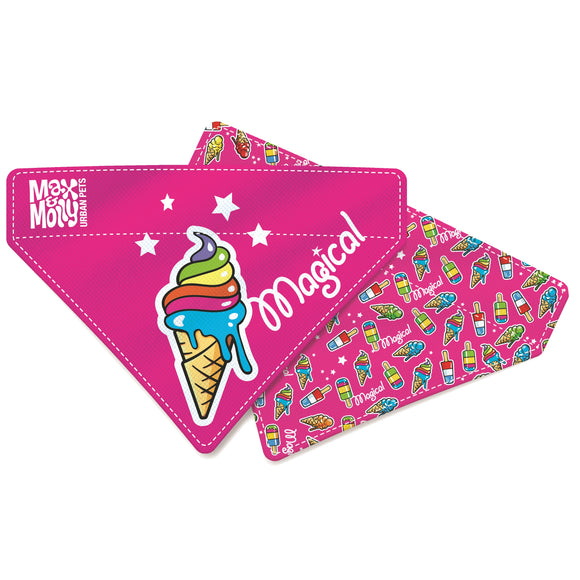 Max&Molly Magical Reversible Dog Bandana – Double-Sided Large Size, Vibrant Design