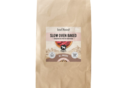 Lovi Food Slow Oven Baked Dog Food – Mono-Protein Horsemeat, 10kg Premium Recipe