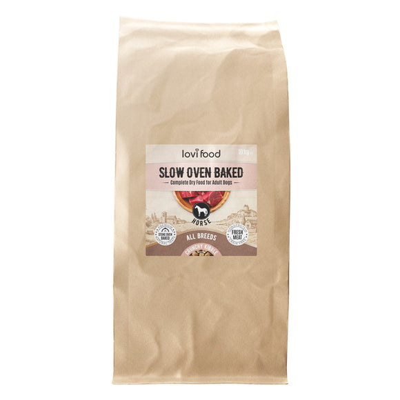Lovi Food Slow Oven Baked Dog Food – Mono-Protein Horsemeat, 10kg Premium Recipe