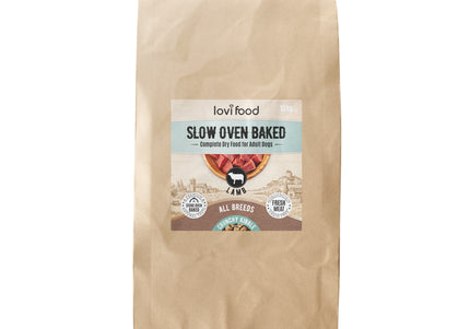 Lovi Food Slow Oven Baked Lamb – Mono-Protein Baked Dog Food, 10kg, Premium Quality