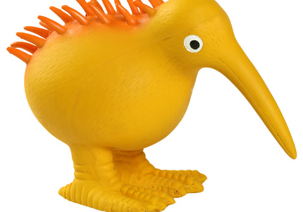 Kiwi Walker Whistle Figure Orange Squeaky Toy – Large, Durable Funny Bird Design