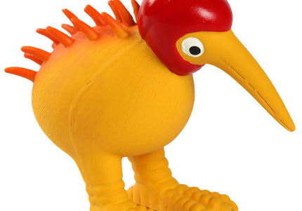 Kiwi Walker Character Red Helmet Squeaky Dog Toy – Fun Durable Kiwi-Shaped Playmate