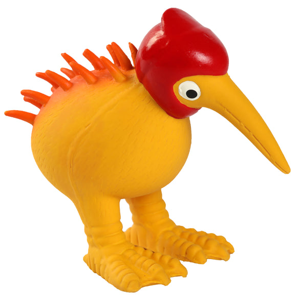 Kiwi Walker Character Red Helmet Squeaky Dog Toy – Fun Durable Kiwi-Shaped Playmate