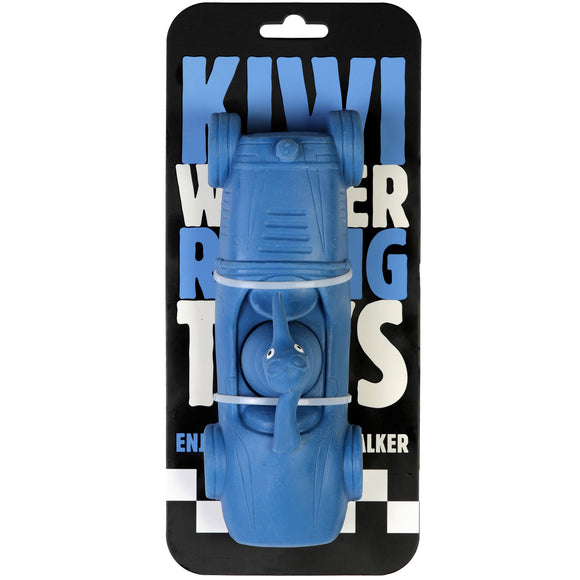 Kiwi Walker Racing Bugatii Squeaky Dog Toy – Blue Racer, Durable Playtime Fun