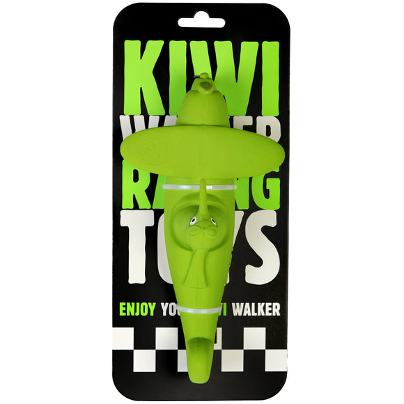 Kiwi Walker Racing Aero Squeaky Dog Toy – Durable Green Airplane Shape, Engaging Play