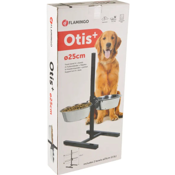 Flamingo Otis Food Stand – Medium Elevated Dog Bowls with Stable Non-Slip Base