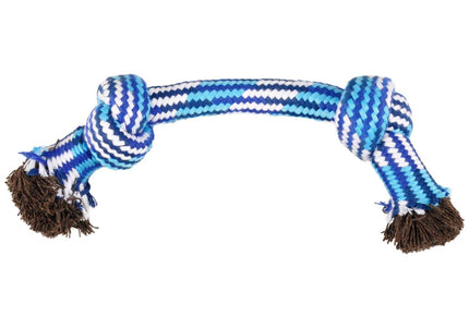 Flamingo Joe Rope 2 Knots – Extra Large Braided Cotton Dog Toy, Durable Design