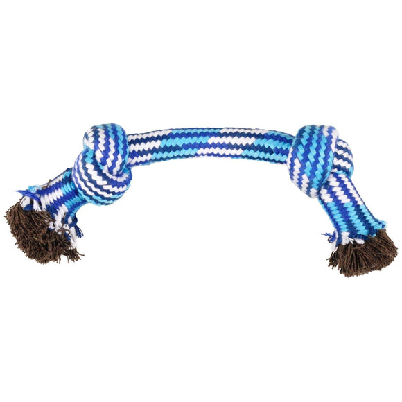Flamingo Joe Rope 2 Knots – Extra Large Braided Cotton Dog Toy, Durable Design