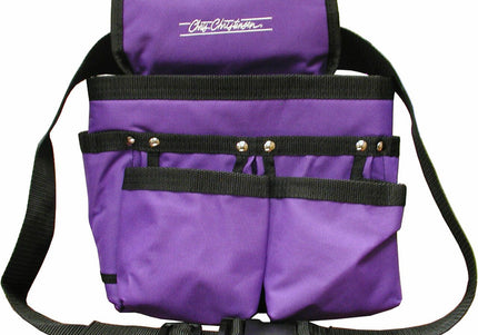 Chris Christensen Small Caddie Tote Bag – Compact Organizer with Multiple Pockets, Purple