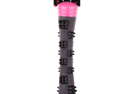 Dog Comets Meteor Pink Rubber Fetch Stick – Large Durable Toy with Protrusions and Dual Squeakers