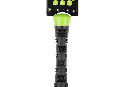 Dog Comets Meteor Green Rubber Fetch Stick – Large Size with Protrusions and Dual Squeakers