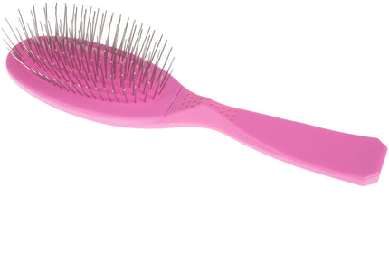 Madan Small Pin Brush – Ergonomic Handle, 22mm Medium-Soft Metal Pins, Sky Blue