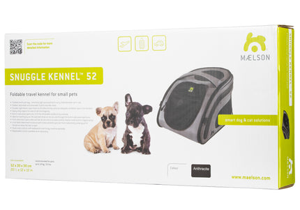 Maelson Snuggle Kennel 52x30x30cm – High-Quality Fabric Pet Carrier, Durable Beige Design