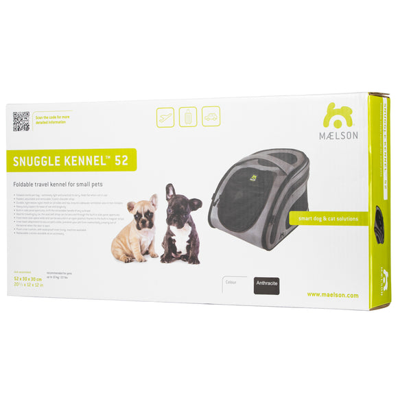 Maelson Snuggle Kennel 52x30x30cm – High-Quality Fabric Pet Carrier, Durable Beige Design